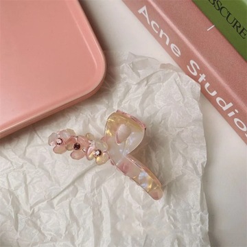 New Summer Flower Claw Clip Korean Mermaid Gradient Color Acrylic Crab