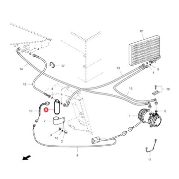 Osuszacz klimatyzacji MF LA322801050 Oryginał