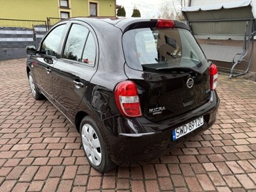 Nissan Micra IV Hatchback 5d 1.2 80KM 2011 Nissan Micra TYLKO 134tyśkm 1WŁAŚCICIEL 1.2B CLIMATRONIC 2011 ZADBANA Tekna, zdjęcie 4