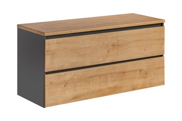 Szafka łazienkowa wisząca pod umywalkę 120 cm Monako z blatem