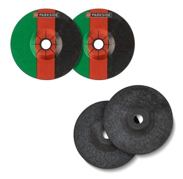 PARKSIDE zestaw tarcz do obróbki zgrubnej metalu do szlifowania 76mm 2szt