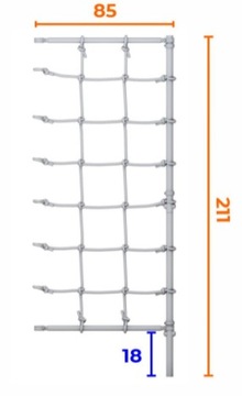 Гимнастическая лестница следующая 3 скалолазания