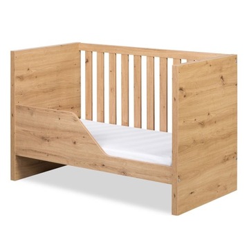 KLUPŚ AMELIA дубовая кровать с перилами 120x60
