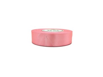 WSTĄŻKA TASIEMKA SATYNOWA 25mm 32m OSTRA RÓŻOWA