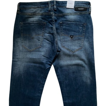Spodnie jeansy Guess r.32/34 M64AS3D2CT8-LVLK pas 92-96cm