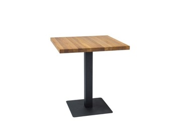 Stół PURO LAMINAT loft dąb/czarny 60x60 Signal