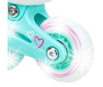 Роликовые коньки Регулируемые роликовые коньки 4в1 RAVEN Loret 27-30 LED Wheels