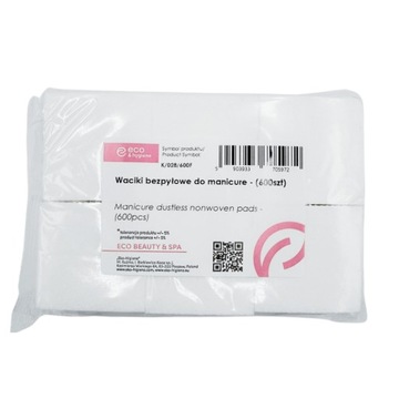 Подушечки для ногтей косметические, беспыльные квадратные подушечки для маникюра, 600 шт.