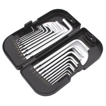 ZESTAW KLUCZE IMBUSOWE + TORX 18CZ STAL CrV