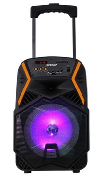 GŁOŚNIK PRZENOŚNY PRIME3 APS22 BLUETOOTH KARAOKE MIKROFON USB SD AUX LED