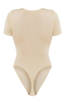 PRETTYLITTLETHING БЕЖЕВЫЙ ГЛАДКИЙ БОДИ R.L F574113