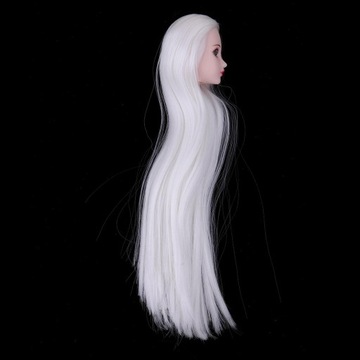 1/6 Głowa Sculpt z białą peruką do wymiany