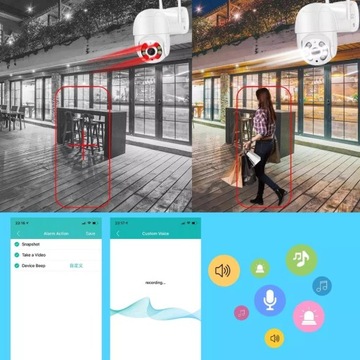 НАРУЖНАЯ ВРАЩАЮЩАЯСЯ IP-КАМЕРА 5 Мп WIFI Full HD PL!