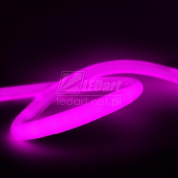 Neon LED 230V 360° Różowy Standard Taśma IP67 LED