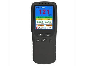 LASEROWY CZUJNIK SMOGU 8w1 PYŁOMIERZ PM 10 2.5 1.0