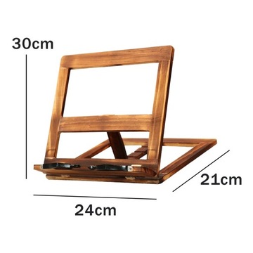 Stojak na książki Drewniany stojak na książki Regulowany żelazko do książek