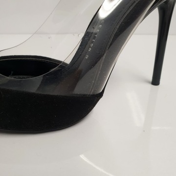 Buty Zara 35 czarne szpilki modne