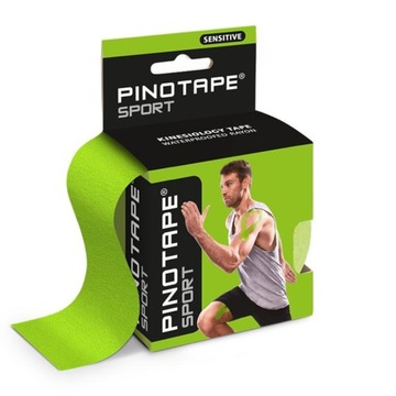 Taśma do kinesiotapingu PINO 5cm x 5m limonka