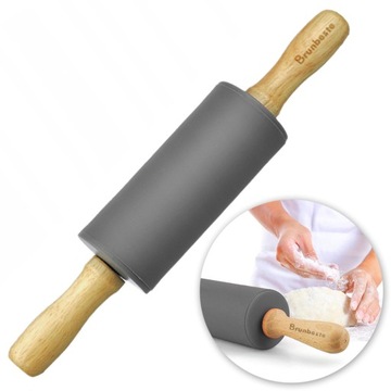 MINI WAŁEK SILIKONOWY OBROTOWY DO CIASTA 23CM