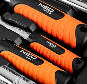 НАБОР ТОРЦЕВЫХ КЛЮЧЕЙ NEO ИЗ 90 ЭЛЕМЕНТОВ. 10-180 1/2-1/4