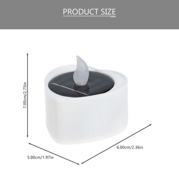 Солнечные светодиодные свечи, уличные мерцающие чайные свечи