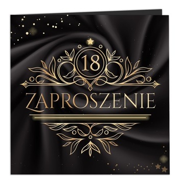 Zaproszenia na 18 Urodziny osiemnastkę Koperta B50