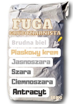 FUGA GRUBOZIARNISTA 10kg DO STAREJ CEGŁY KLINKIER ELASTYCZNA FUGOWANIE FUGI
