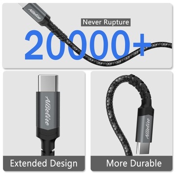 Кабель для быстрой зарядки AIBelire USB-C — USB C Type-C, 2 м, 60 Вт