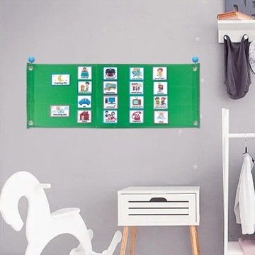 Wizualny harmonogram tygodnia wizualnego planowania dla dzieci