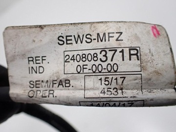 INSTALACE PŘÍVOD HMOTA DACIA LOGAN II SANDERO 0.9 TCE 17R