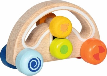 Деревянная машинка для детей с подвижными элементами Twirly-wirly Goki