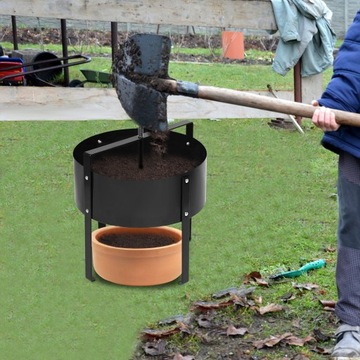 Ручное сито для просеивания компоста, песка, земли, Ø40см