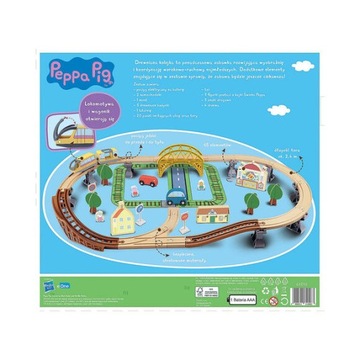 ЭЛЕКТРИЧЕСКИЙ ДЕРЕВЯННЫЙ ПОДНОС CREFL С ТРАНСПОРТОМ «СВИНКА ПЕППА» 65 EL