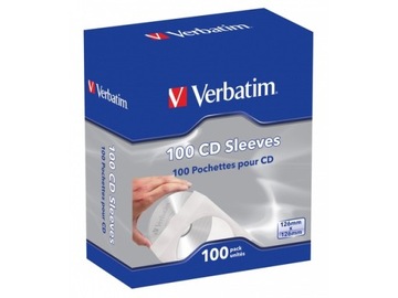 Koperty VERBATIM na Płyty CD DVD BLU-RAY 100 szt