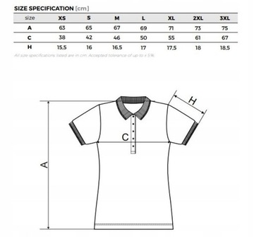 KOSZULKA POLO MALFINI DAMSKA ADLER PIQUE POLO ŚWIETNA JAKOŚĆ