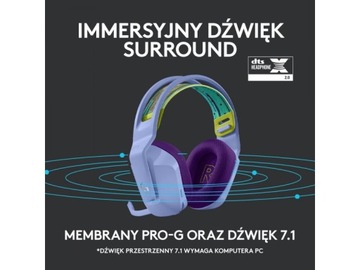 Наушники LOGITECH G733 Lightspeed Purple