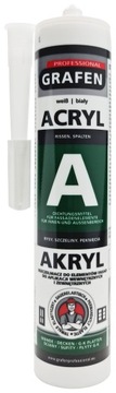 Akryl uszczelniacz akrylowy GRAFEN BIAŁY 300ml