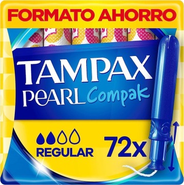 TAMPAX COMPAK REGULAR TAMPONY Z APLIKATOREM x72