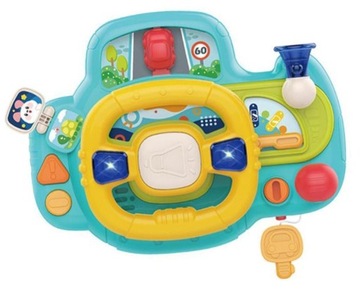 ИНТЕРАКТИВНЫЙ РУЛЬ ДЛЯ ДЕТСКОЙ КОЛЯСКИ Музыкальные звуки света ИГРУШКИ Д