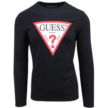 Guess koszulka męska longsleeve czarny M0YI31I3Z11-JBLK M