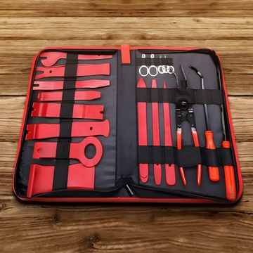 Набор инструментов для разборки и снятия обивки, магнитолы, съемники, 19 шт.