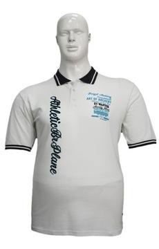 Футболка-поло B167 с рисунком 5 – 5XL, Оранжевая