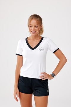 ЖЕНСКАЯ БЫСТРОСУХАЯ ФУТБОЛКА ДЛЯ ФИТНЕСА ЗАЛА