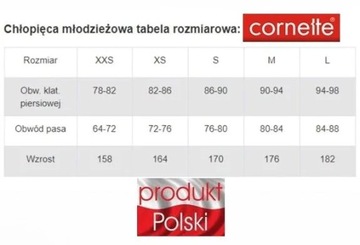 PIŻAMA Młodzieżowa CORNETTE 500 Sydney M 176 Niebieski