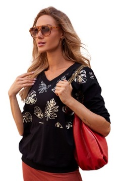 ELEGANCKA Bluzka t-shirt PREMIUM miła bawełna POLSKA marka LaTynka TOP
