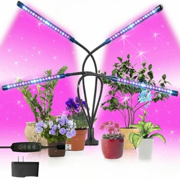 LAMPA LED DO UPRAWY ROŚLIN WZROST HODOWLA ROŚLINY DONICZKOWE ZESTAW 4 SZT