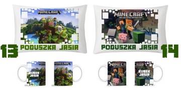 НАБОР КРУЖКИ И ПОДУШКИ MINECRAFT НАЗВАНИЕ В ПОДАРОК