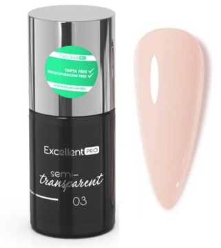 Lakier hybrydowy EXCELLENT PRO SEMI - NUDE 7g