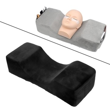 Poduszka do rzęs Miękkie artykuły kosmetyczne Piankowa poduszka pod szyję do domu Czarna