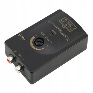 KONWERTER POZIOMU SYGNAŁU AUDIO RCA LOW HIGH 1A